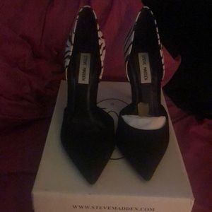 Black and white Steve Madden shoes